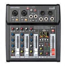 Italian Stage 2MIX4PRO Mixer 4 Canali con Effetti e Usb