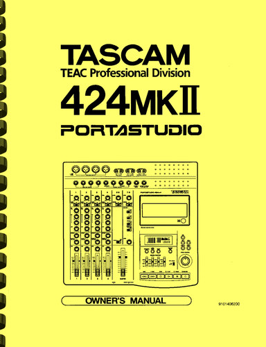Tascam 424 mkii - tascam, portastudio