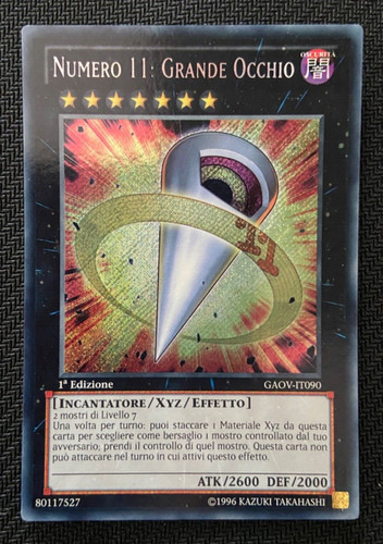 Numero grande occhio - numero, 11: