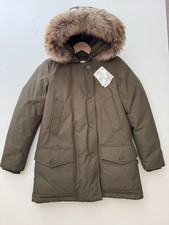 Woolrich Arctic Parka DF REAL piumino bordo coyote NUOVO verde scuro etichette medie