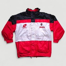 AC Milan 1993 1994 Lotto Bench Coat Training Jacket Size XS Fits M Vintage Motta