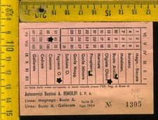 Biglietto Trasporti Autoservizi Rimoldi Busto Arsizio Magnago Varese mq 565