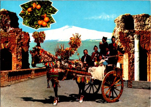 Cartolina taormina italia - cartolina,