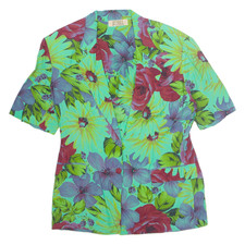 Camicia Stampata Verde Con