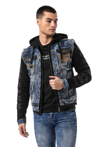 Giacca jeans uomo cipo baxx - jeans,