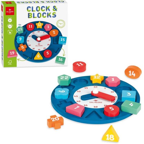 Orologio puzzle incastra forme - puzzle,