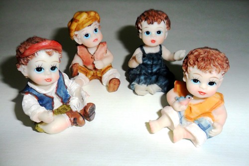 Bomboniera bambini resina - bambini,