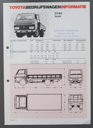 Brochure toyota dyna camion - brochure,