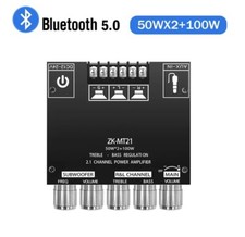Amplificatore Audio 50Wx2 Modulo ZK-MT21 2.1 Canali Bluetooth 5.0 Digital (T7p)