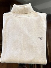 GANT MAGLIA COLLO ALTO COTONE UOMO BEIGE STRETCH COTTON TAGLIA L