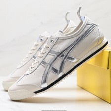 Scarpe sportive classiche unisex Onitsuka Tiger MEXICO 66 SD beige argento