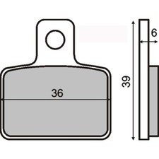COPPIA PASTIGLIE FRENO BETAMOTOR 70 MINITRIAL 2013-2017