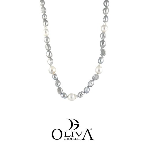 Collana perle naturali - ,