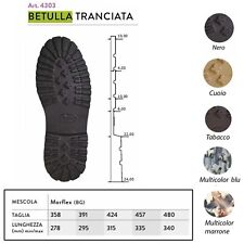 Suola in gomma leggera Vibram carrarmato Betulla 8303 morflex riparazione scarpe