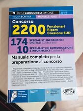 Simone concorsi 2200 funzionari coesione sud Preparazione Al Concorso