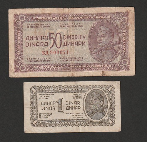 1944 jugoslavia banconote - ,