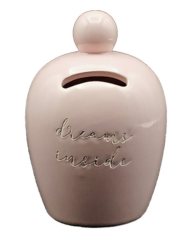 Salvadanaio ceramica rosa - salvadanaio,