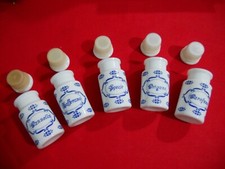 BARATTOLI PORTASPEZIE VINTAGE IN VETRO OPALINO