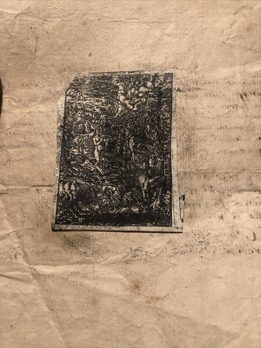 Antico manoscritto incisione - manoscritto,