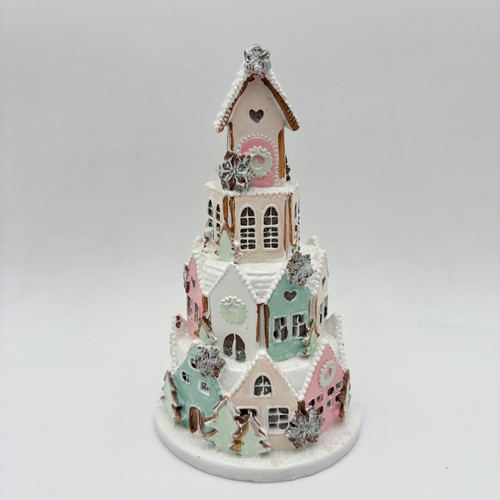 Tiered gingerbread house - gingerbread,