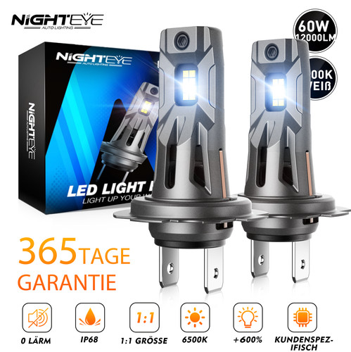 Fari led 60w 12000lm - h7,