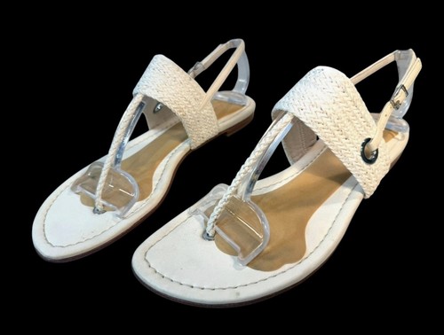Stuart weitzman white braided - stuart,