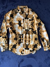 Camicia uomo oro barocco