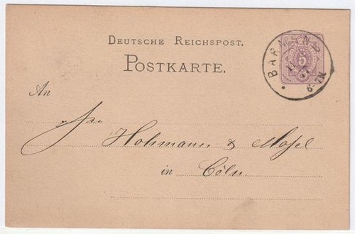 Tedesco reichspost 1877 - reichspost, pk