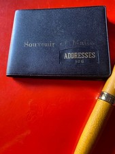 Set Vintage Pubblicitario Penna a sfera con iniziale e rubrica