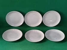 SET 6 PIATTI FRUTTA LE PORCELLANE DI BARILLA FARFALLE PORCELLANA ANNI '80. CP86