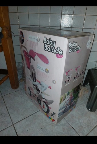 Triciclo bimba colore rosa - bimba, e