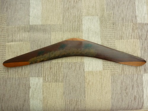 Australian old boomerang with