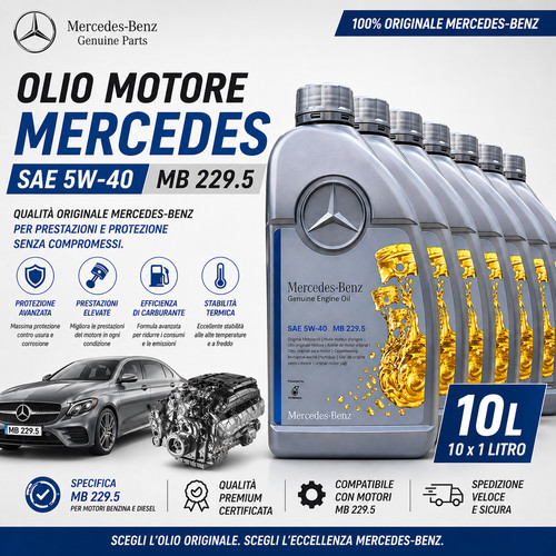 Olio motore mercedes 5w40 - olio,