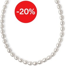 Collana Perle Ovali Coltivate