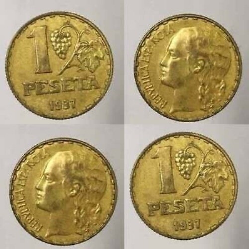 Spagna peseta 1937 - spagna, 1