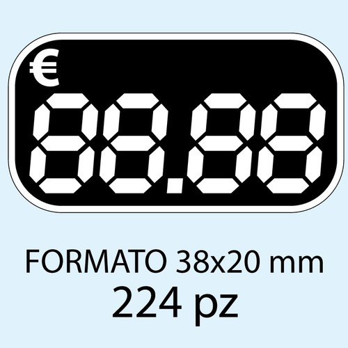 224 etichette prezzi - 224,