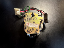 Motore giradischi vintage BSR TP8-212 con interruttore + cablaggio 4 pin 120V 60Hz testato