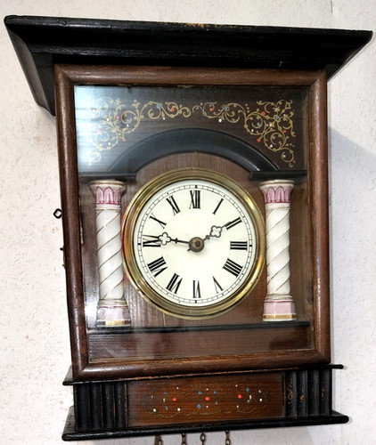 Antico orologio parete - antico, da