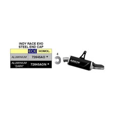 Marmitta ARROW slip-on indy