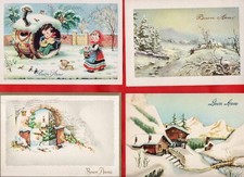 BUON ANNO - AUGURALE LOTTO 50 CARTOLINE FG- vedi foro e descrizione