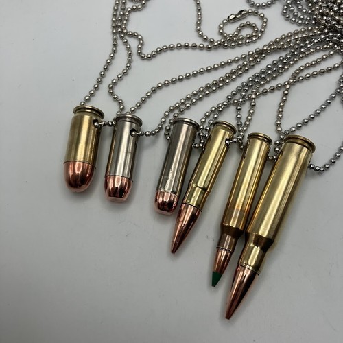 Collana proiettile militare - collana,