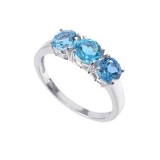 925Silver Svizzero Blu Topazio