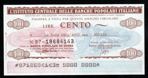Miniassegni ist cent banche - miniassegni, cent.