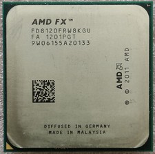 AMD FX 8120 CPU FD8120FRW8KGU 8-Core 3.1GHz 125W Socket AM3+ Processore