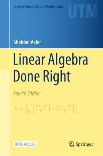 Linear algebra done right - linear,