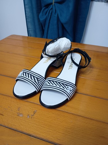 Sandalo chanel con lacci - sandalo,