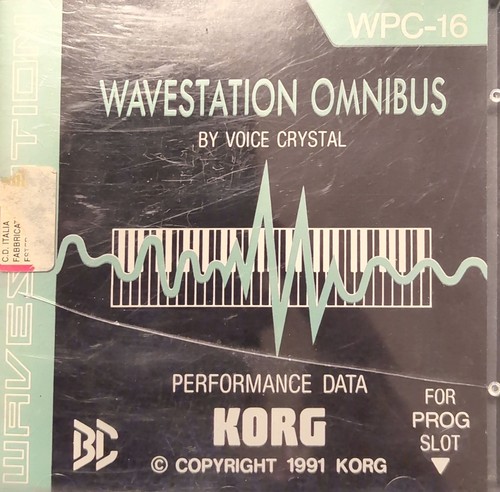 Korg wavestation wpc - wavestation, wpc-16