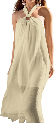 Copricostume donna mare lungo - copricostume,