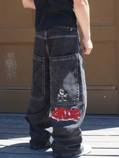 Y2K Black Baggy Jeans –
