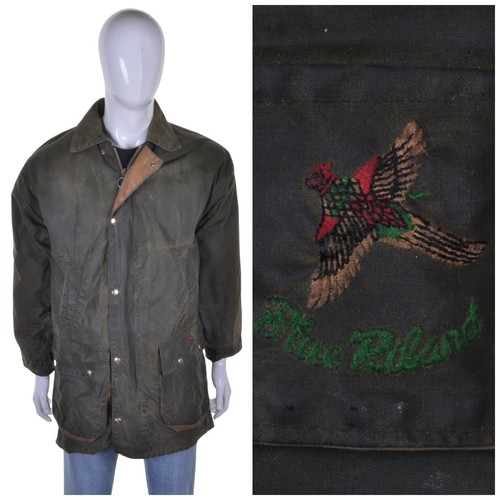 Giacca vintage verde cerata - giacca, m